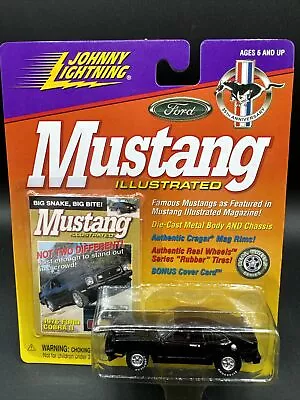 1999 Johnny Lightning Mustang Illustrated BLACK 1976 FORD COBRA II Free Shipping • $14.99