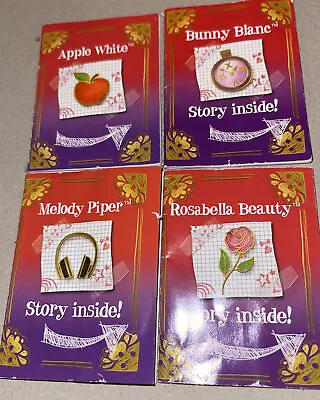 Ever After High 4  Story Booklets Apple White Rosabella Melody Piper Bunny Blanc • $15.99