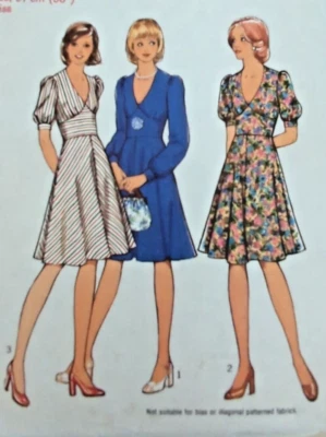 £7.99 • Buy Vintage 1970s Style 1047 Dress Printed Sewing Pattern B38  97cm