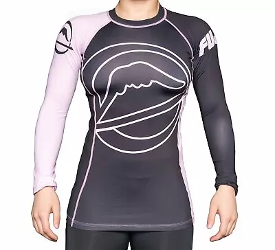 Fuji Drillers Womens MMA BJJ Jiu Jitsu LongSleeve Long Sleeve LS Rashguard  Pink • $54.99