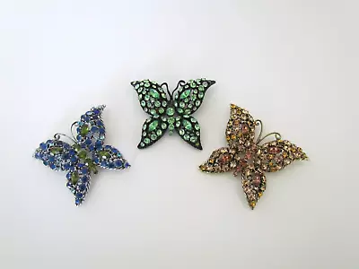 3 Vintage Butterfly Pins/Brooch • $15