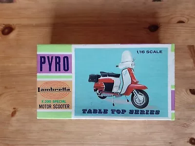 1967 Pyro LAMBRETTA X-200 Special MOTOR SCOOTER Model Kit BOX Only 1/16th Scale • £1.99