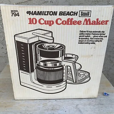 Vintage Scovill Hamilton Beach Mini Drip 10 Cup Coffee Maker 794 USA • $32
