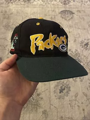 Vintage 90’s Green Bay Packers KMG Snapback Hat Cap NFL Statue Of Liberty GB • $27.89