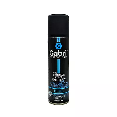 Gabri Professional Pro Temporary Colour Hair Spray Blue 150ml Wash Out Hair Dye • £7.99