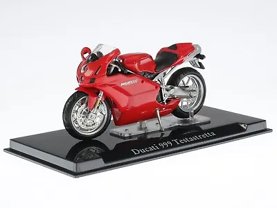 Ducati 999 Testastretta Red Superbike Bike Model 10109 Atlas 1:24 • $17.90