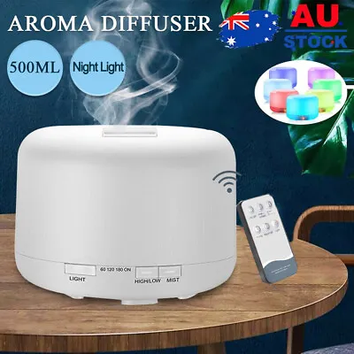 $24.99 • Buy Aromatherapy Diffuser Home Aroma Essential Oil Ultrasonic Air Humidifier Mist AU