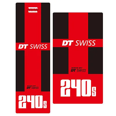 DT Swiss 240s 240 Bicycle Hub Decal Road Bike Sticker Adhesive Set Vinyl Sheet • $9.99