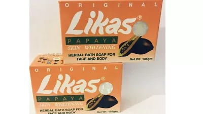 2 X LIKAS PAPAYA SOAP 135g (Genuine) - Free Delivery • £7.45