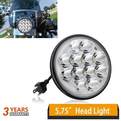 5-3/4 5.75 LED Headlight High Low Beam For Motorcycle Sportster XL 883 1200 Dyna • $28.04