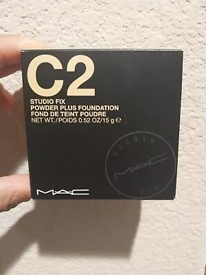 MAC Cosmetics Studio Fix Powder Full Coverage Matte Foundation Shade C2 • $12.50