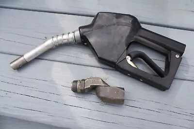 Vintage OPW Gas Pump Nozzle Aluminum Handle Black Rubber Guard With Swivel • $49