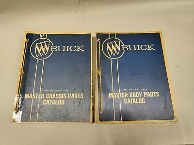 1940-69 Buick Master Chassis & Body Parts Complete Reprint Catalog Set • $125