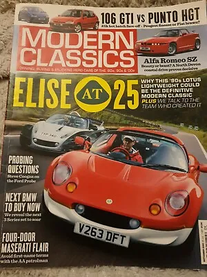 Modern Classics Magazine Issue 52 2020 Sept Lotus Elise At 25 Alfa SZ Punto GT • $8.65
