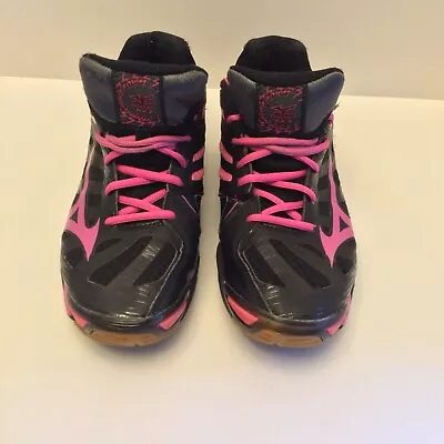 Mizuno Wave Lightning  Women”s 9.5  RX3 Black Pink  Volleyball • $17.99