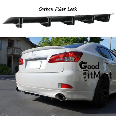 For Lexus IS200 IS250 Rear Diffuser 10 Fin Rear Bumper Chin Lip Splitter Spoiler • $53.53