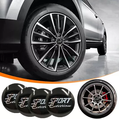 56MM Car Wheel Center Cap Sticker Accessories Auto Wheel Hub Cap Rim Cover 4pcs • $18.96