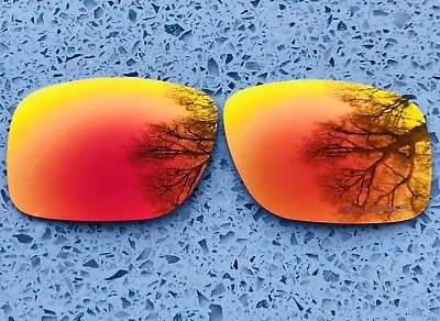 Etched Polarized Fire Red Mirrored Replacement Lenses For Oakley Holbrook • £12.99