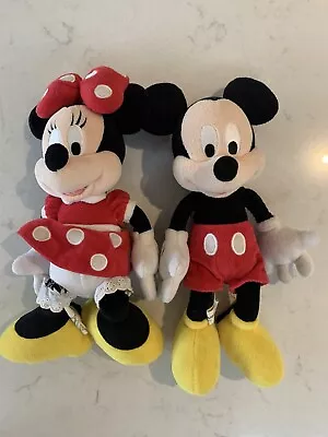 Vintage Mickey And Minnie Mouse Disney Plush • £6