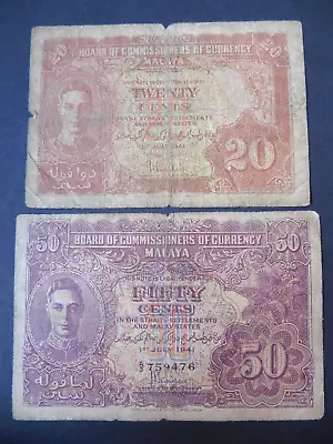 Banknote ~ Malaya Straits Settlements $1 One Dollar 1st July 1941 ~ High Grade • £2