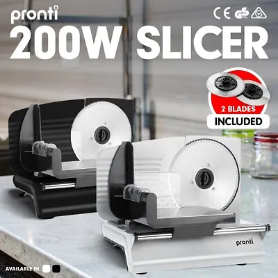 200W Pronti Electric Meat Slicer- Food Cheese Processor Vegetable Kitchen Deli • $99