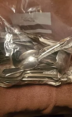 5.2 Pounds Vintage Silver Plated Silverware Maybe Sterling • $66