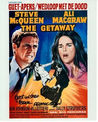 ALI MACGRAW Signed Autographed THE GETAWAY W/ STEVE MCQUEEN 8x10 Photo • $159.20