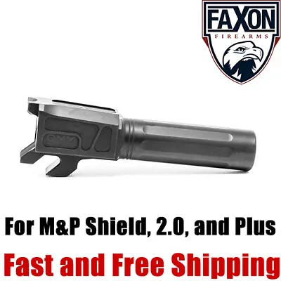 Faxon Match Grade Drop-In 9mm Barrel For M&P Shield 2.0 Plus - Black Nitride • $166.95