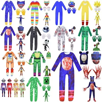 £14.99 • Buy Kids Siren Head Game Cosplay Horror Jumpsuit+Mask+Gloves Halloween Costume Gifts