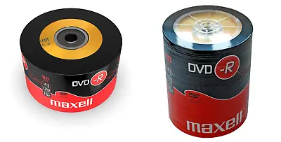 Maxell DVD-R 4.7GB 120min 16x Speed 50/100 Pack Shrink Wrap • £13.99