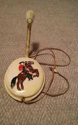 VTG LA Goodman Wall Lamp Light Cowboy On Horse Art Deco  • $49.96