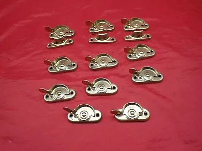 Lot 11 NATIONAL Solid Brass Window Sash Locks • $16.99