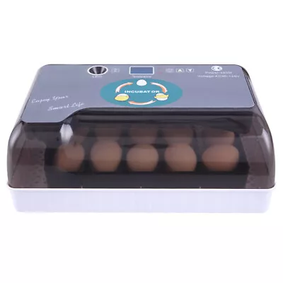 Compact Mini 12 Eggs Incubator Digital Poultry Chicken Goose Quail Lamp Electric • $44.65
