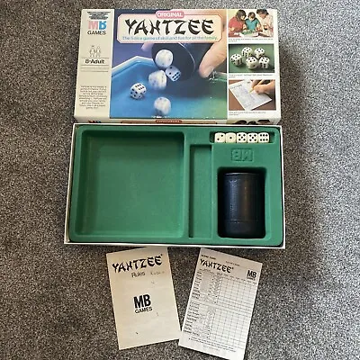 MB Games Original Yahtzee Game Some Box Wear As Shown In Photos 8 Score Sheets • £12.99