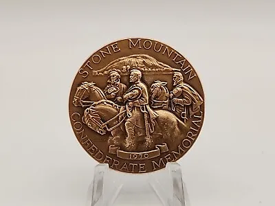 Medallic Art Co NY Stone Mountain Confederate Memorial Bronze Medal 1970 Georgia • $55