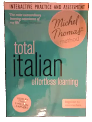 Michel Thomas Method Total Italian Effortless Learning. Beginner To Intermediat • $24.66