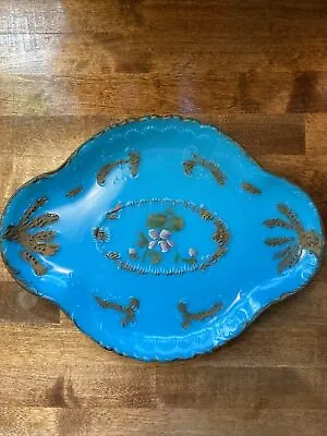 EAPG Dithridge Blue Opaque Milk Glass Dresser Tray • $13.50