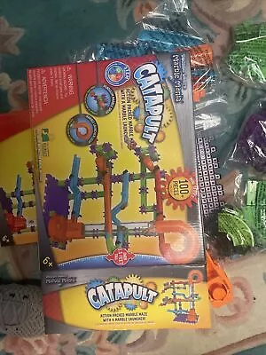 Techno Gears Marble Mania STEM Construction Set Game Catapult NEW In Box • $19.99