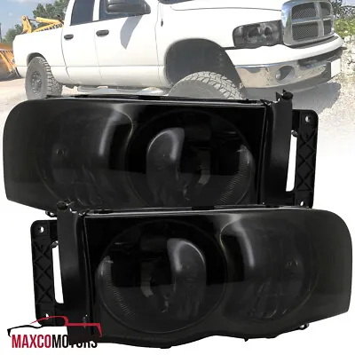 Smoke Headlights Fits 2002-2005 Dodge Ram 1500 2003-2005 Ram 2500 3500 Lamps • $64.49