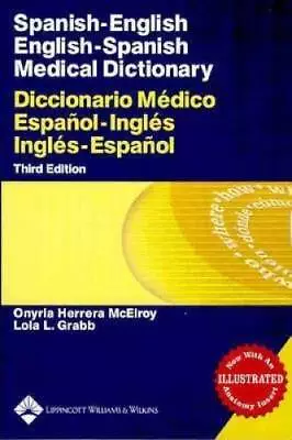 Spanish-English English-Spanish Medical Dictionary: Diccionario MÃ©dico E - GOOD • $5.06