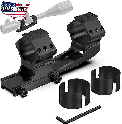 High Profile AR Mount Rings Picatinny Scope Rail 1 30mm Cantilever Adjustable US • $22.12