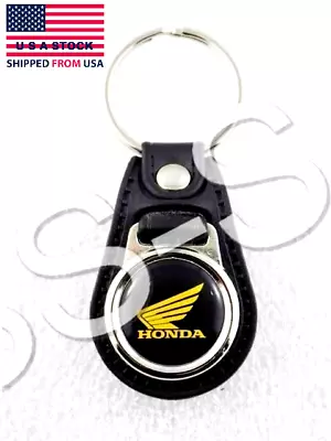 Honda Wing Key Fob Motorcycles Ring Patch Pin Cbr Vtx Shadow F6b Chain Gold Wing • $12