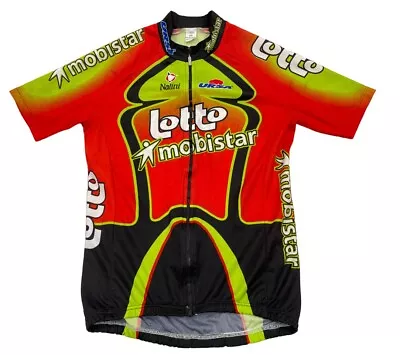 Vintage Lotto Mobistar Nalini Racing Cycling Bike Jersey Men's Medium M • $14.30