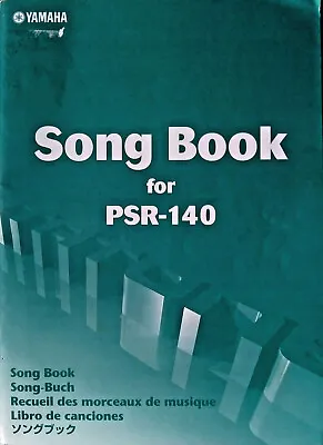 Yamaha Song Book For PSR-140 Keyboard 98 Songs 72 Pages Original Yamaha Book. • $34.25