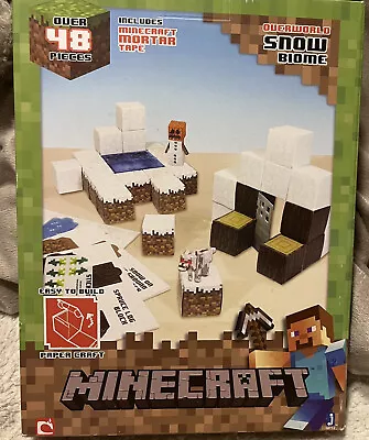 NEW Minecraft Papercraft Overworld Shelter Pack Over 48 Pieces Build Set Gifting • $24.99
