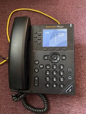 Polycom Ringcentral  VVX 350 IP Phone 2201-48830-001 W/ Power Adapter A5 • $21.99