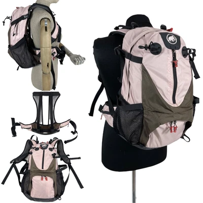 $123.40 • Buy Vintage MAMMUT VIVA 20L Pro Logo Pink Zip Outdoor Hiking Backpack Bag Rucksack