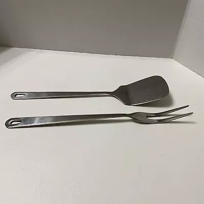 Wolfgang Puck's Cafe Collection Utensils Set Of 2 Spatula And Carving Fork • $12.99