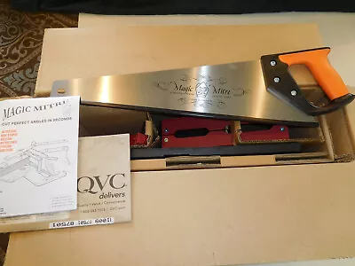 MAGIC MITRE Concept For Cutting Mitres QVC Miter Box Saw England Sheffield Steel • $38