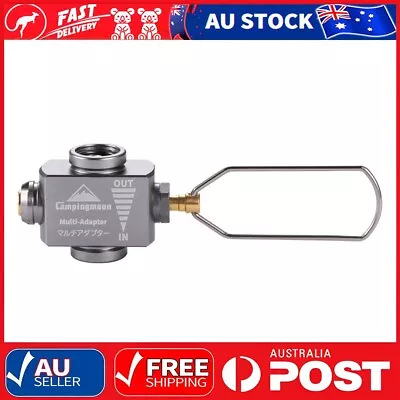 CAMPINGMOON Gas Canister Refill Adapter Portable Outdoor Gas Saver Lindal Valve • $44.91